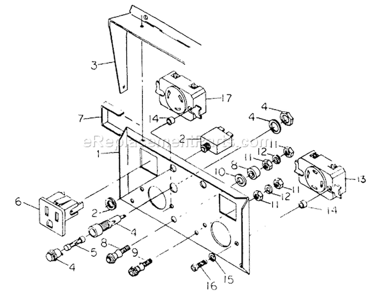 Page B Diagram and Parts List for 8751-1  Briggs and Stratton Generator